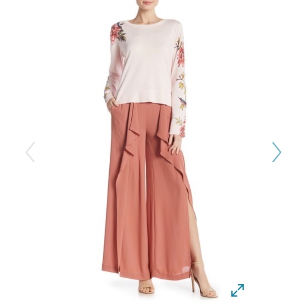 BGBG Ruffle Slit Pants